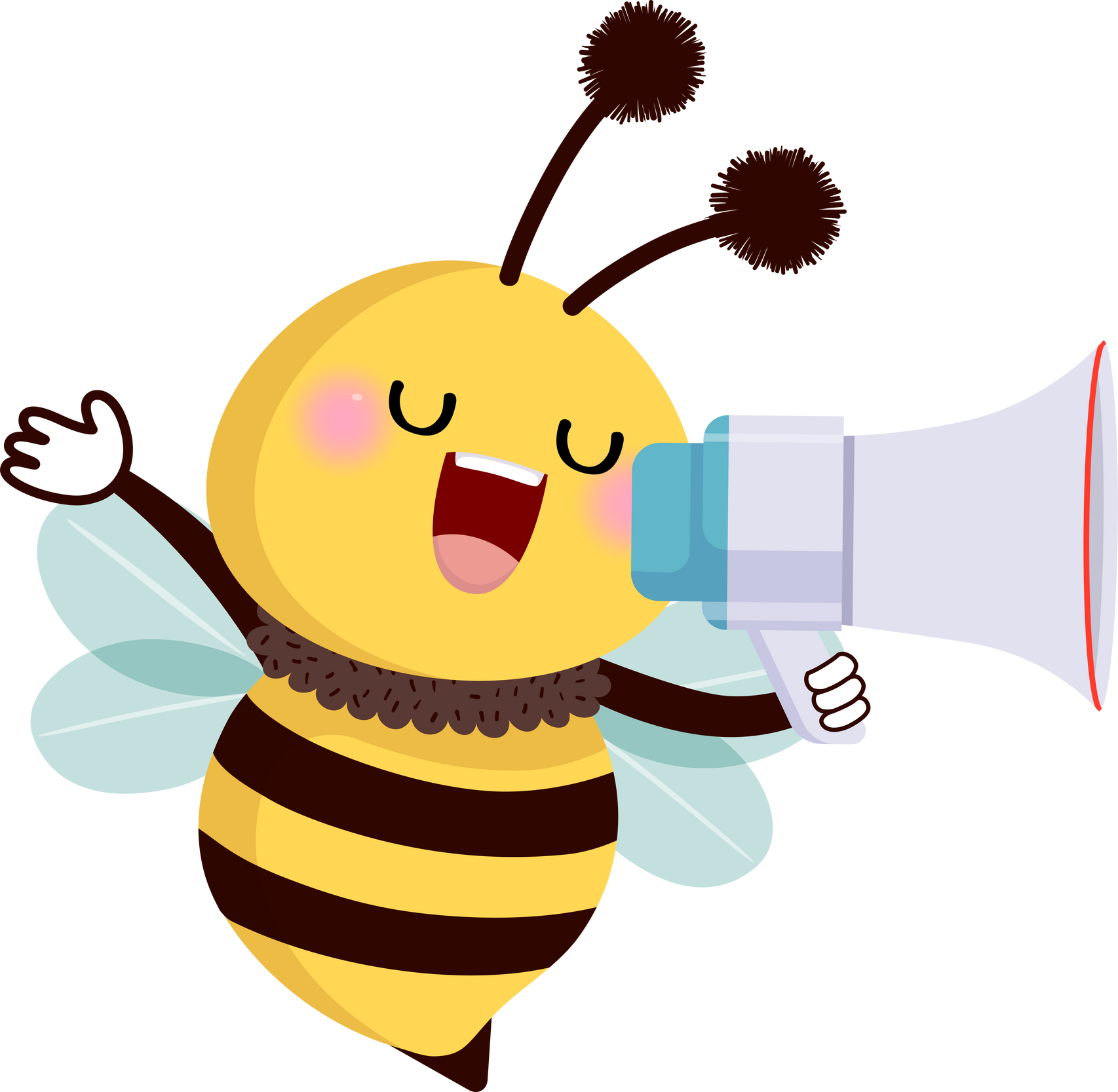 Bee Making an Announcement